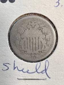 lot 39 image: 1868 US SHIELD NICKEL
