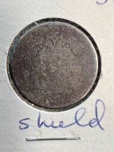 lot 48 image: 1867 US SHIELD NICKEL