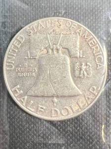 lot 51 image: 1961 US FRANKLIN HALF DOLLAR