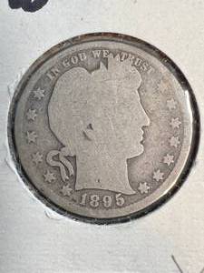 lot 65 image: 1895 US BARBER QUARTER