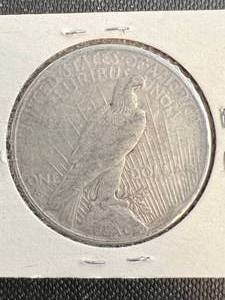 lot 71 image: 1934-D US PEACE SILVER DOLLAR