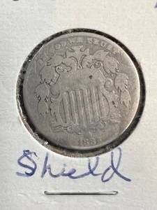lot 81 image: 1882 US SHIELD NICKEL