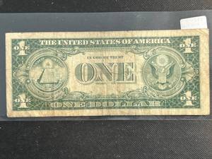 lot 99 image: 1935-H US $1 BLUE SEAL SILVER CERTIFICATE