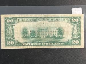 lot 103 image: 1928-B US $20 REDEEMABLE IN GOLD DEMAND NOTE
