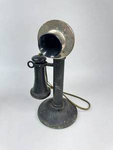 lot 33 image: Antique Candlestick Phone