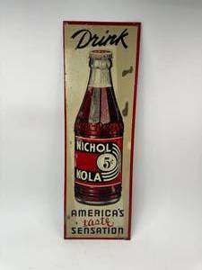 lot 68 image: Vintage Nichol Kola Soda Sign