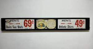 lot 74 image: Vintage Mens Fruit of the Loom Store Display