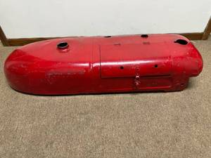 lot 104 image: Vintage Tractor Hood Gas Tank - Parts