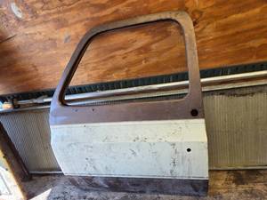 lot 6 image: Driver Side Square Body Chevy Door, Year Unknown - Please See Pics for Condition