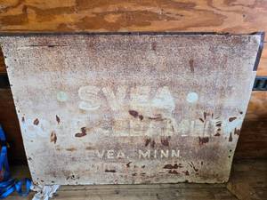 lot 37 image: Vintage Svea CO-OP Creamery Sign - 53 12 x 39 34