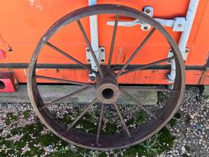 lot 45 image: Vintage Steel Tire - Approx. 27 12