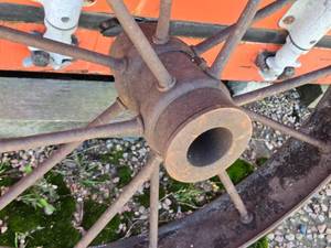 lot 46 image: Vintage Steel Tire - Approx. 27 12