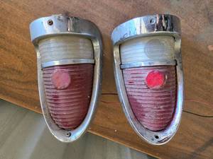 lot 69 image: 1955 Chevy Tail Light Assemblies