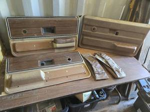 lot 76 image: Square Body Chevy Inside Door Panels - See Pics for Condition