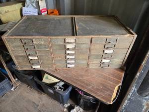 lot 130 image: 18 Drawer Hardware Storage