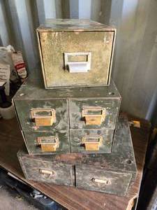 lot 133 image: Metal Storage Drawers