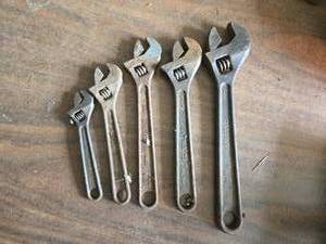 lot 145 image: Lot of 5 Crescent Wrenches