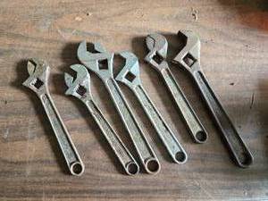 lot 147 image: Adjustable Wrench Parts - All in need of repair