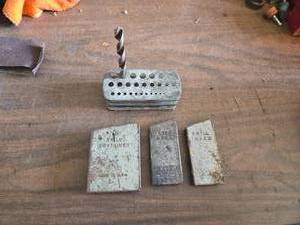 lot 159 image: Vintage Drill Bit Cases - Not complete sets