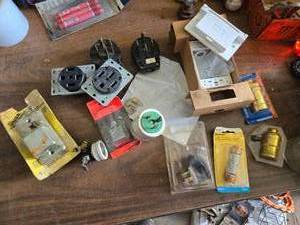 lot 172 image: 220 Electrical Outlets, Plugs and Other Items