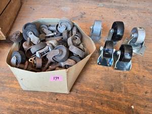 lot 139 image: Box of Misc. Caster Wheels