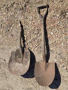 lot 176 image: Pair of Old Shovels