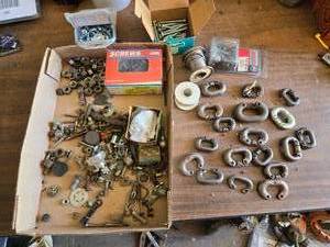 lot 192 image: Chain Link Splicers and Variety of Other Fasteners