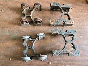 lot 196 image: Vintage PulleysWheels