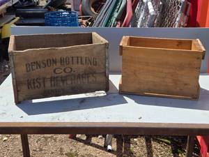 lot 279 image: Benson Bottling Wooden Box (No Bottom, Plain Wooden Box