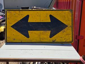 lot 296 image: Road Sign with Marker Graffiti