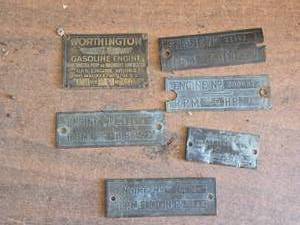 lot 334 image: Brass Engine Plates