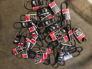 Lot of Assorted Deck Belts Various Models and Conditions Customer Returns See Pictures