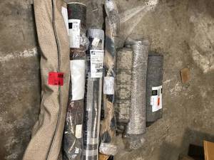 Lot of Assorted Rugs Various Models Sizes and Conditions  Customer Returns See Pictures