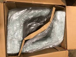 StyleWell Bakerford Aloe Blue Upholstered Dining Chair with Tufted Back (Set of 2)   Customer Returns See Pictures