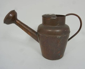lot 7 image: Vintage Copper Watering Can wSpigot...