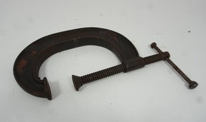 lot 13 image: Vintage Tools...Jorgensen 12 In. C-Clamp USA Heavy Duty All Steel...