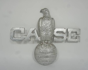 lot 17 image: Vintage Case Implement Cast Aluminum Eagle Emblem Advertising Sign...
