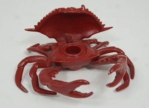 lot 72 image: Vintage Metal Red Crab Ink Well...