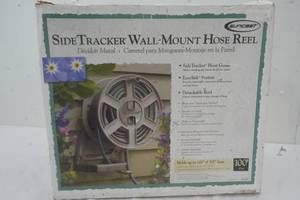lot 26 image: Side Tracker Wall Mount Hose Reel ( appears new)