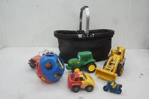 lot 61 image: Black Bag with Variety of Kid Toys