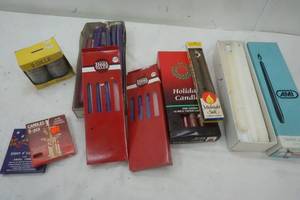 lot 112 image: Vintage candles, Swedish candles, advent candles