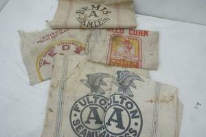 lot 126 image: Variety of Seed Sacks