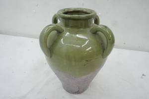 lot 130 image: Glazed Vase (has a fine crack)