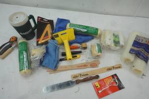 lot 141 image: Painting Supplies, Rollers, Wallpaper tool and more