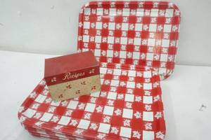 lot 150 image: Recipe Box & TV Trays
