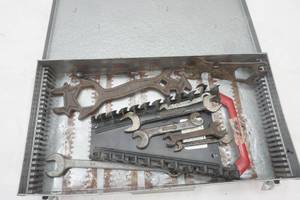 lot 161 image: Antique Tool Box, includes some tools