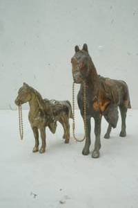 lot 188 image: Vintage metal ponies