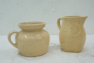 lot 241 image: Roseville Pottery Pitcher and & Bowl