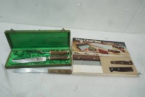 lot 263 image: Vintage Knife set, The chef Knife set