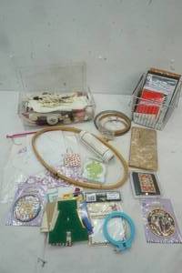 lot 273 image: Cross Stitching, sewing , and crafting Items